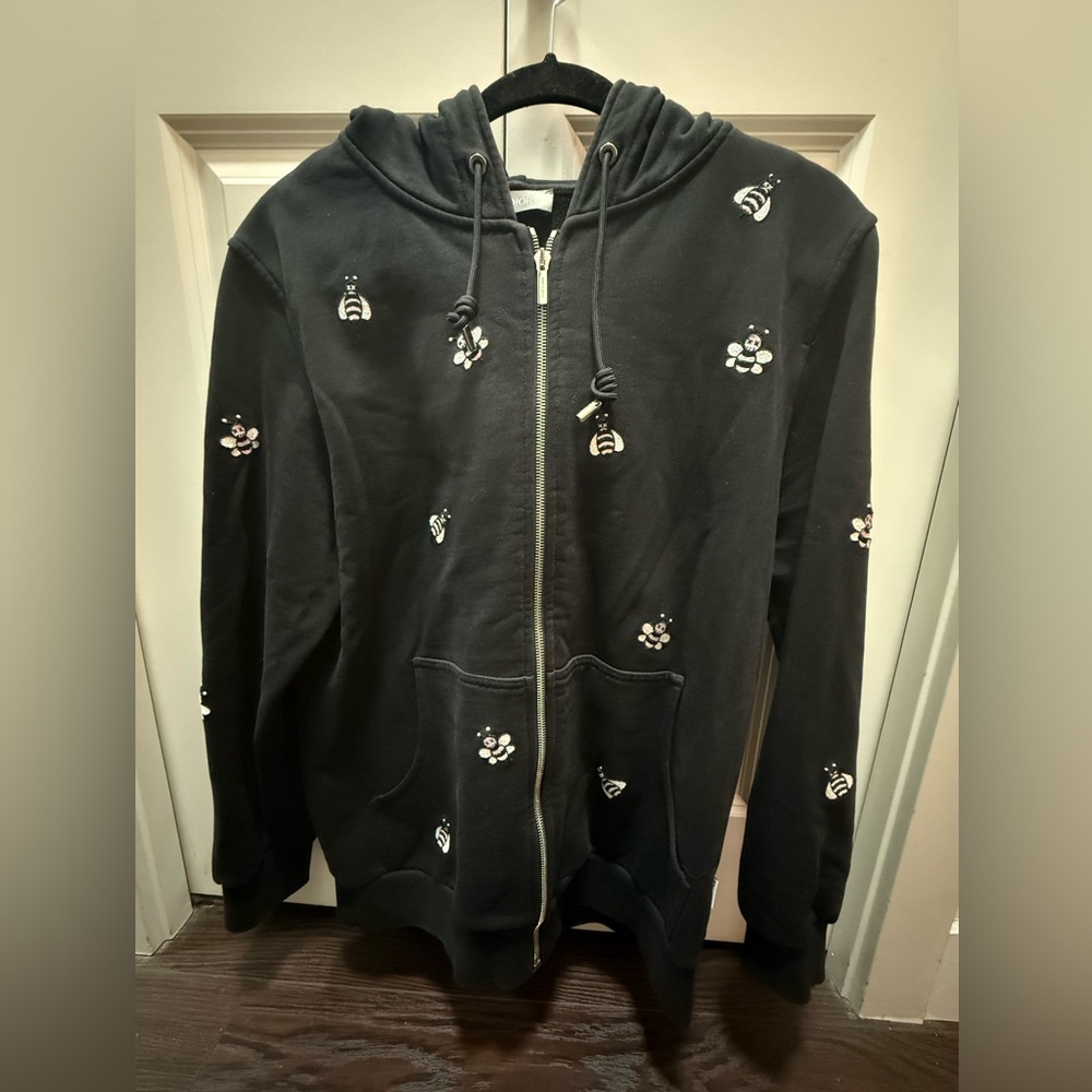 Dior Black Zippered Hoodie